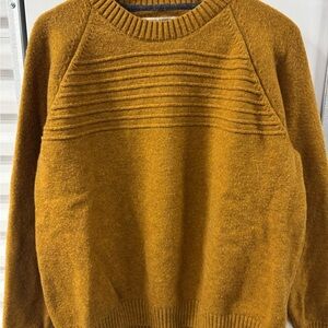 Duluth Trading Co Be Back Crew Wool Blend Sweater Brown Mens XL Hiking Utility